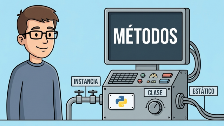 Métodos en Python: Instancia, Clase y Estáticos (POO)